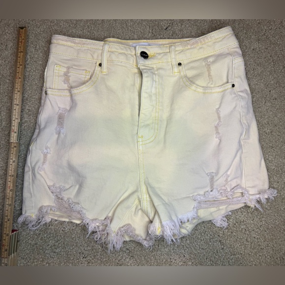 Risen Destroyed Denim Shorts - Picture 2 of 9
